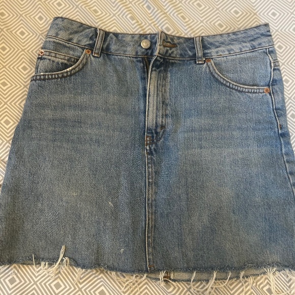 Y2K Topshop‎ denim skirt size 6 - Picture 1 of 2